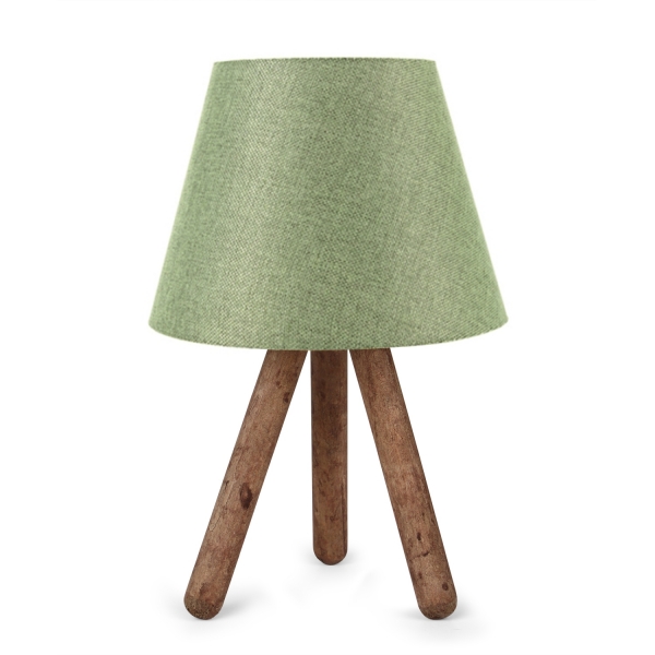 Homing Design Luce Three Legged Wooden Lampshade Green AYD-966