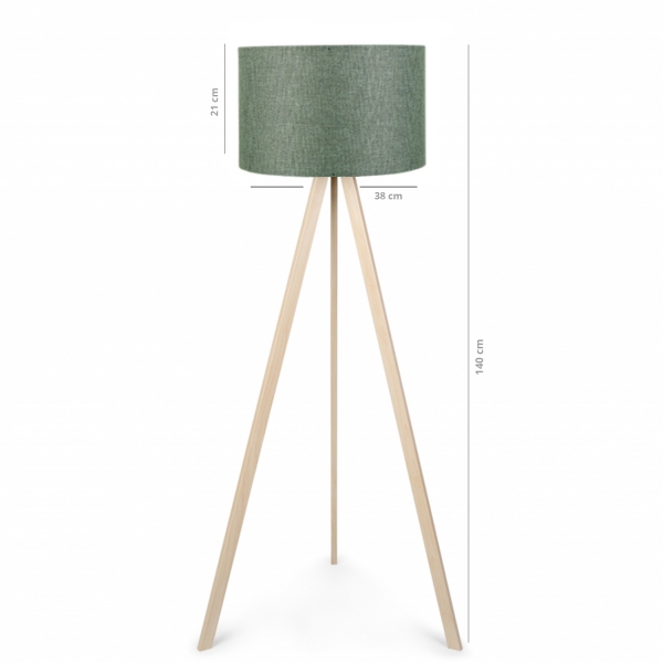 Homing Wooden Tripod Floor Lamp AYD-1071