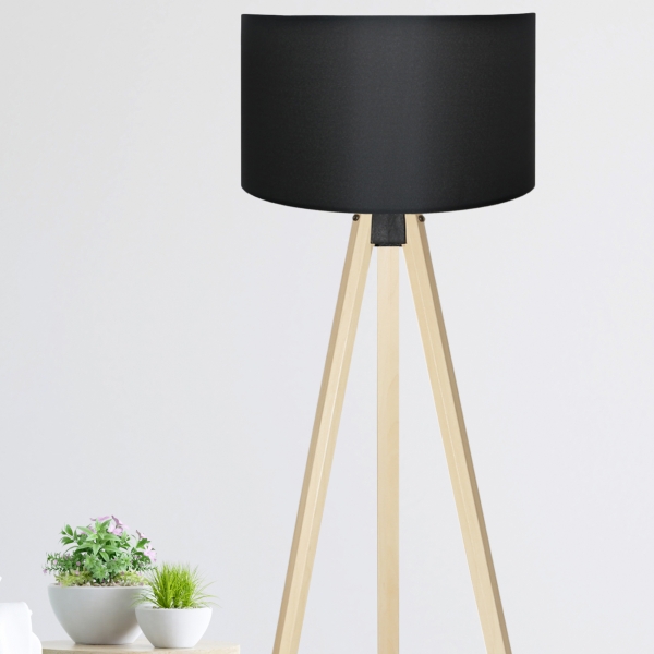 Homing Practical Wooden Tripod Floor Lamp AYD-1521