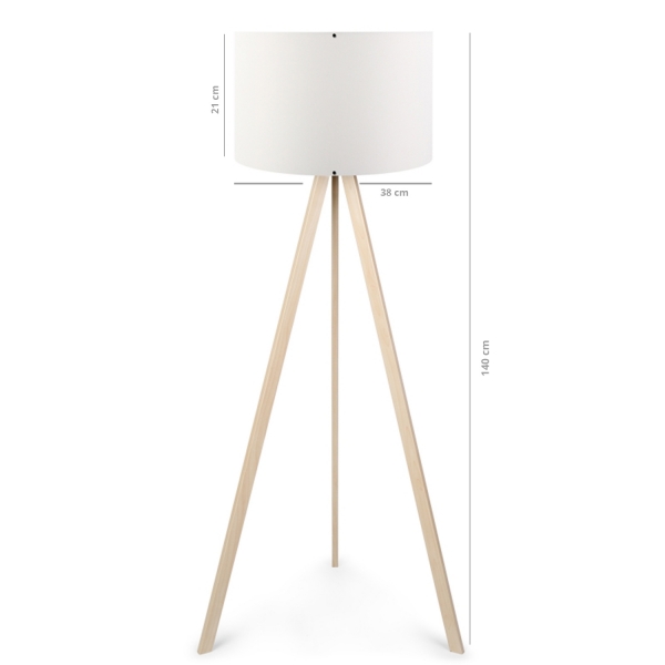 Homing Practical Wooden Tripod Floor Lamp AYD-1523