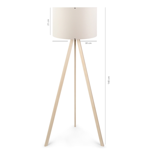 Homing Practical Wooden Tripod Floor Lamp AYD-1524