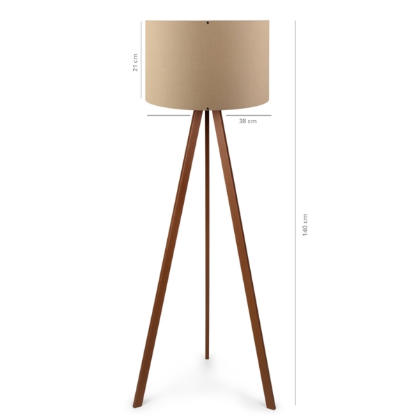 Homing Practical Wooden Three-Legged Floor Lamp AYD-1531