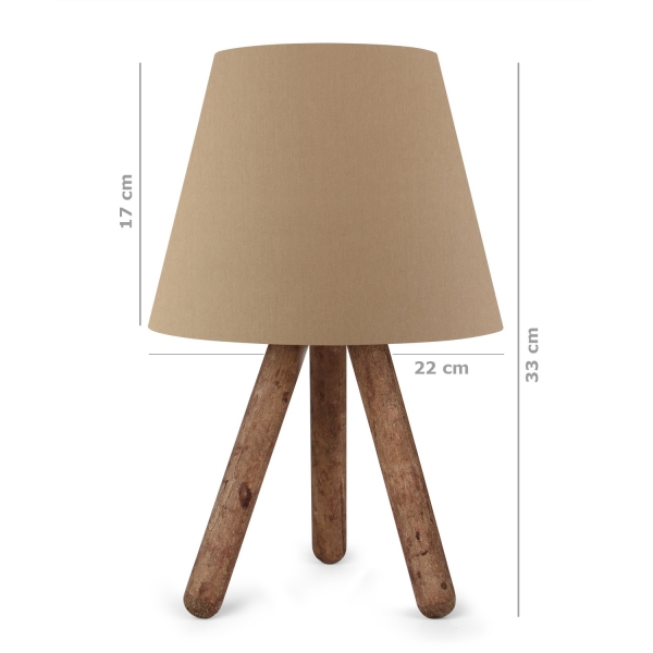 Homing Design Wooden Tripod Lampshade AYD-1968