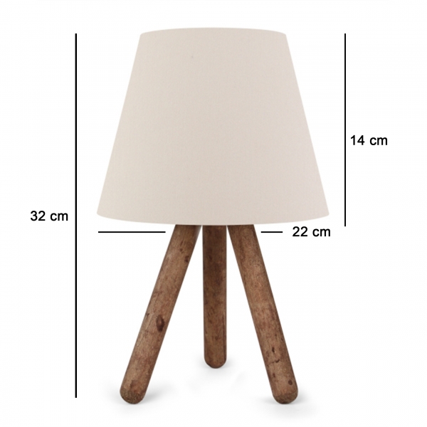 Homing Design Wooden Tripod Lampshade AYD-1970