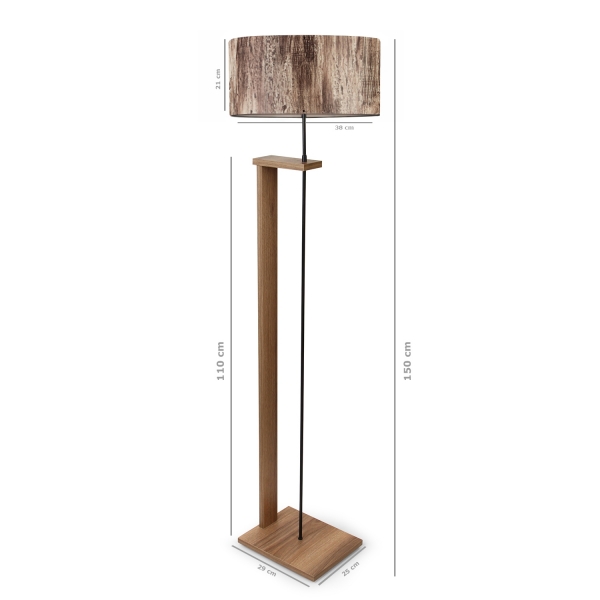 Homing Pi Wooden Body Floor Lamp AYD-2135