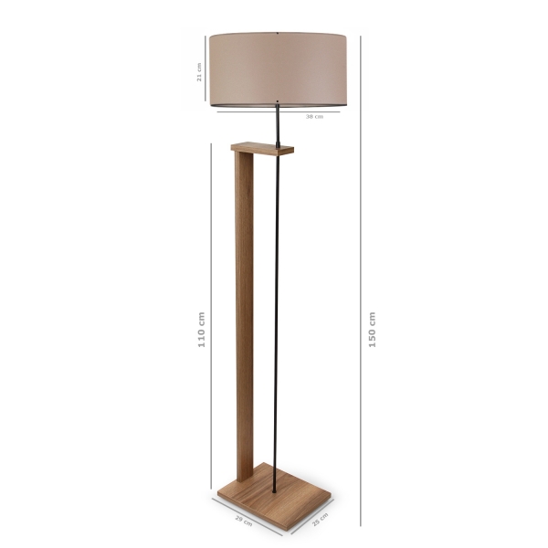 Homing Pi Wooden Body Floor Lamp AYD-2136