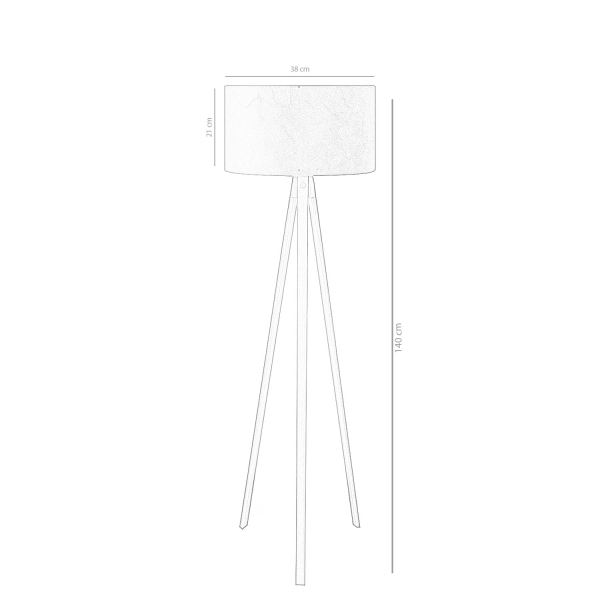 Homing  Wooden Three-Legged Floor Lamp AYD-2256