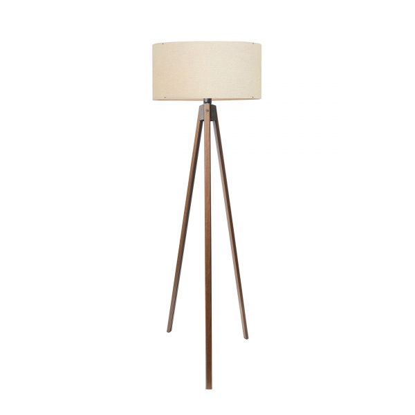 Homing Desert Beige Practical Wooden Tripod Floor Lamp AYD-2581