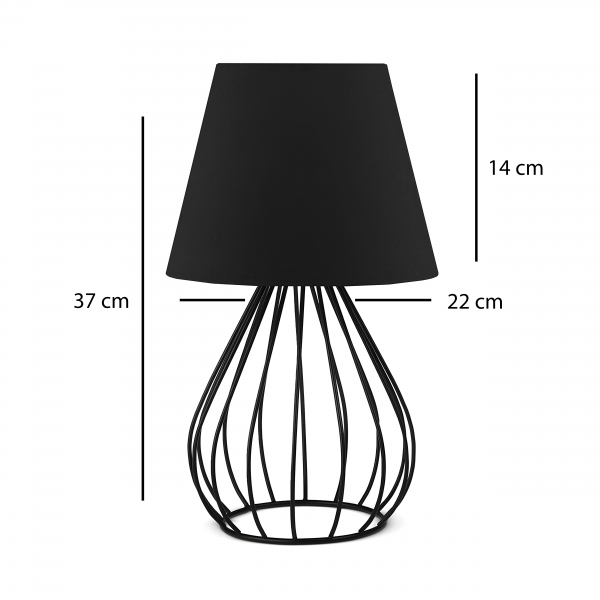 Homing Metal Body Lampshade Black AYD-2583