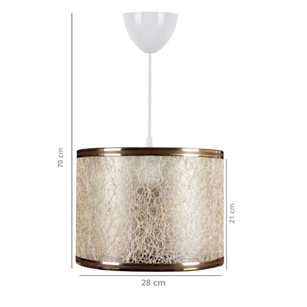 Homing Pendant Lamp Chandelier with Gold Thread AYD-2596