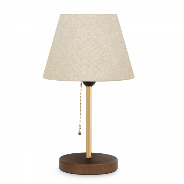 Homing Sera Wooden Leg Desert Beige Lampshade AYD-2649