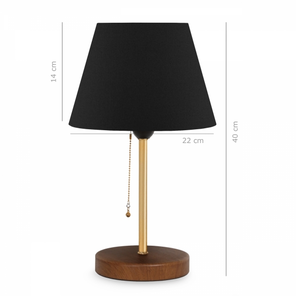 Homing Sera Wooden Leg Black Head Lampshade AYD-2655