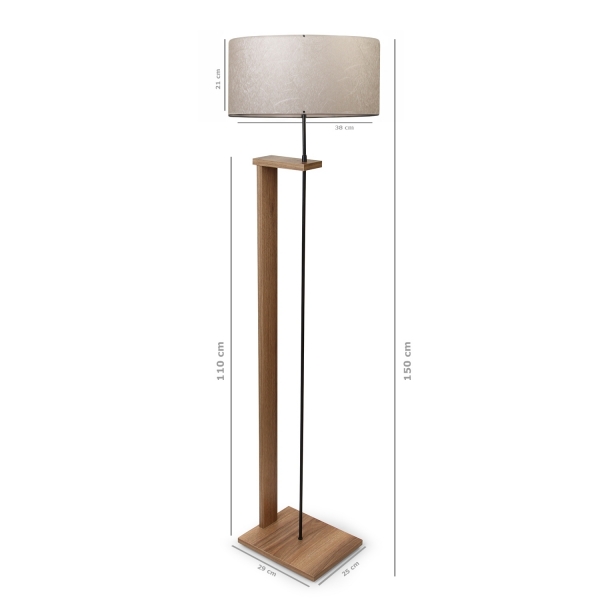 Homing Pi Wooden Body Floor Lamp AYD-2132