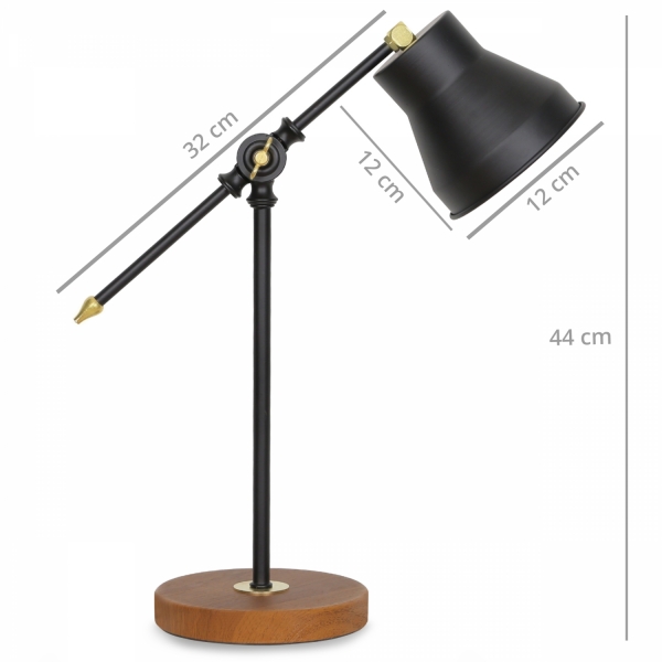 Homing Old Study Table Lamp Black AYD-2778