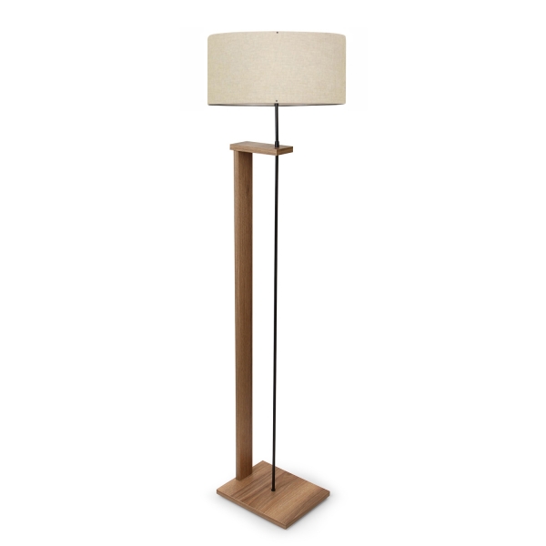 Homing Desert Beige Pi Wooden Body Floor Lamp AYD-2825