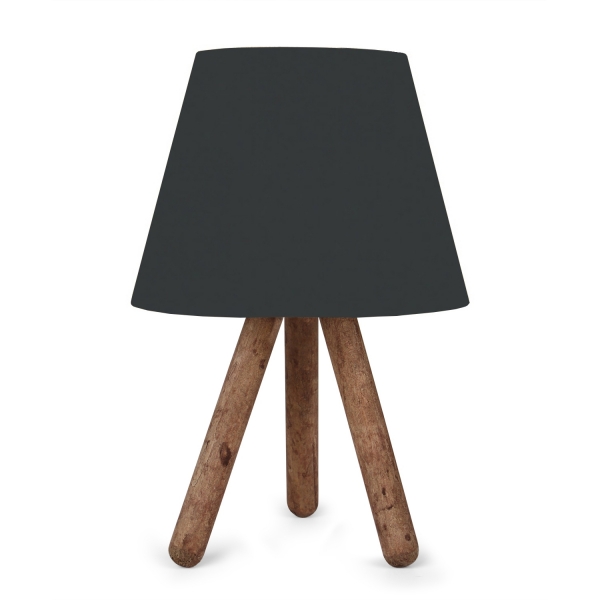 Homing Anthracite Three-Legged Wooden Lampshade AYD-2844