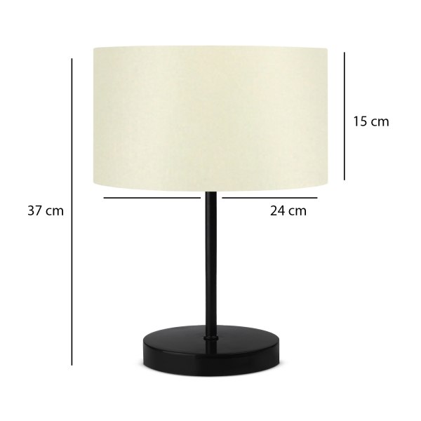 Homing Cream Fabric Metal Body Lampshade AYD-2849