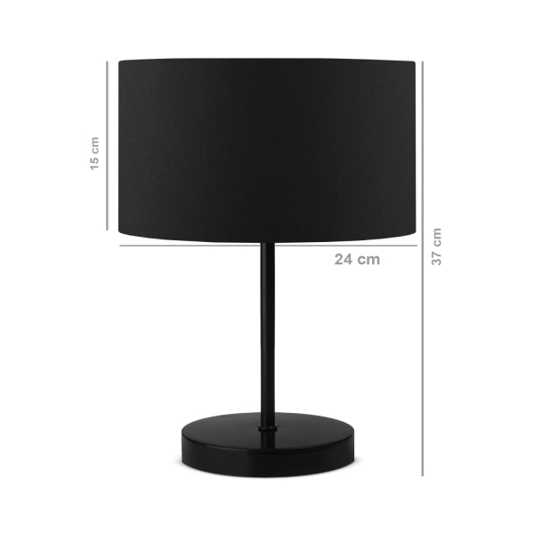 Homing Black Fabric Metal Body Lampshade AYD-2850