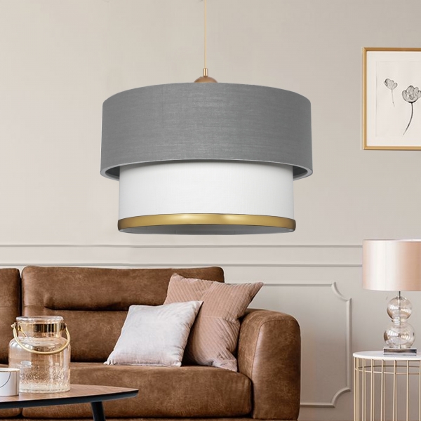 Homing Venus Gray White Chrome Detailed Pendant Lamp AYD-2877