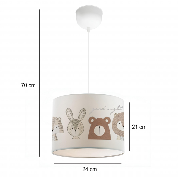 Homing Kids Fabric Kids Room Pendant Lamp AYD-2878