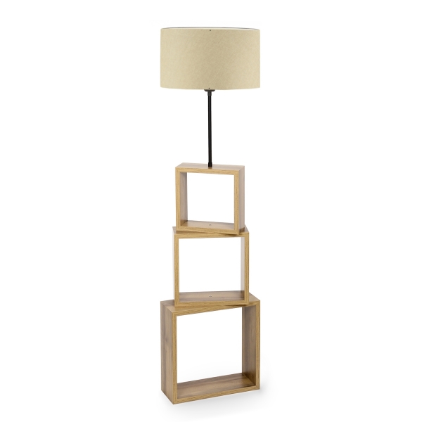 Homing Fabric Headed Modern Shelf Floor Lamp AYD-2903