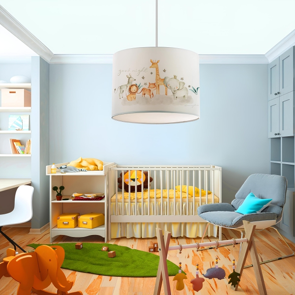 Homing Kids Fabric Children's Room Pendant Lamp AYD-2918