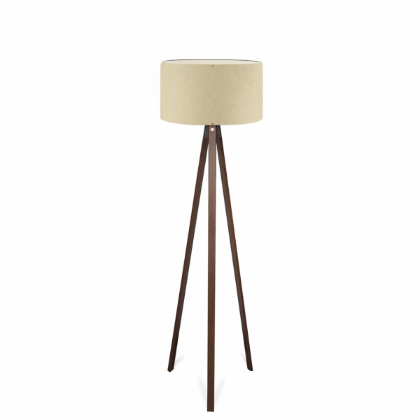 Homing Tripod Beige Fabric Head Floor Lamp AYD-2935