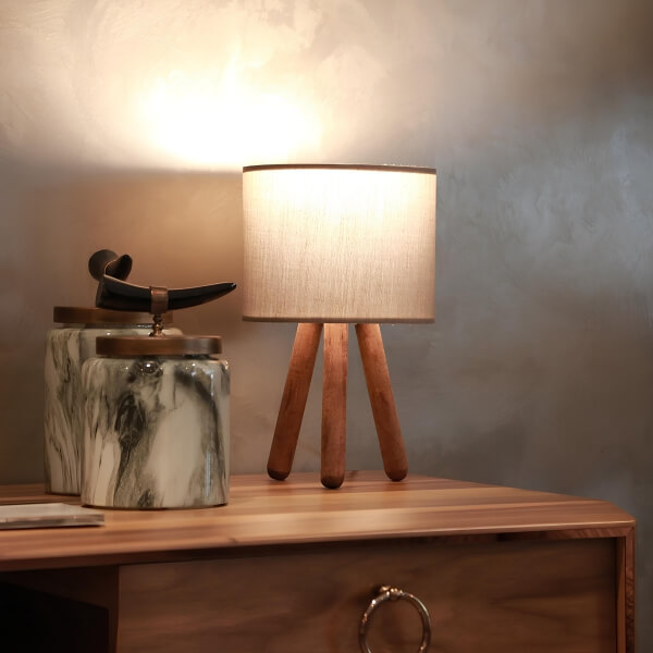 Homing Design Wooden Cylinder Head Lampshade AYD-2941