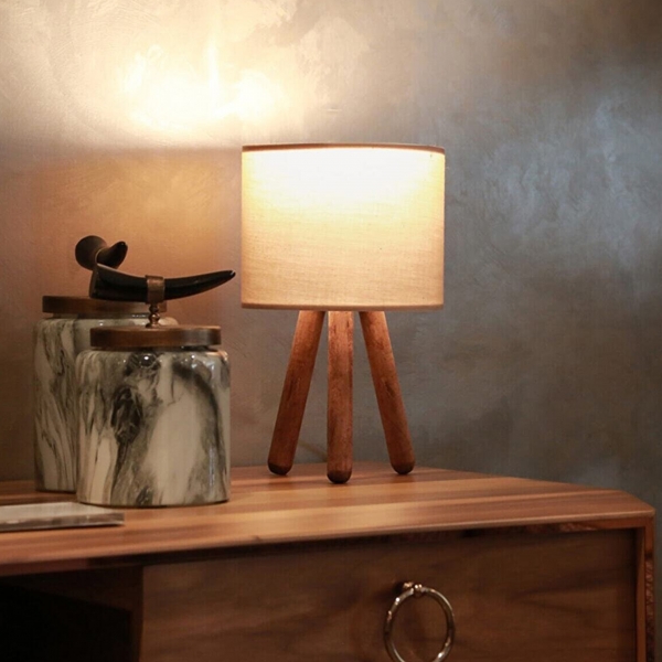 Homing Design Wooden Cylinder Head Lampshade AYD-2942