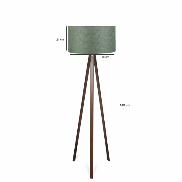 Homing Tripod Khaki Green Cap Floor Lamp AYD-2950