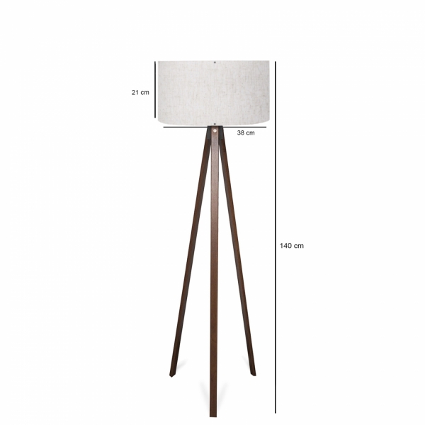 Homing Tripod Cream Marbled Floor Lamp AYD-2953