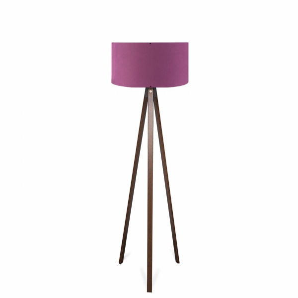 Homing Tripod Purple Fabric Floor Lamp AYD-2955