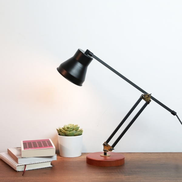 Homing Old Study Table Lamp No:4 Black AYD-2960