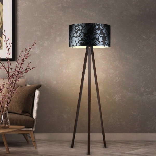 Homing Pattern Floor Lamp - Black Flower AYD-2962