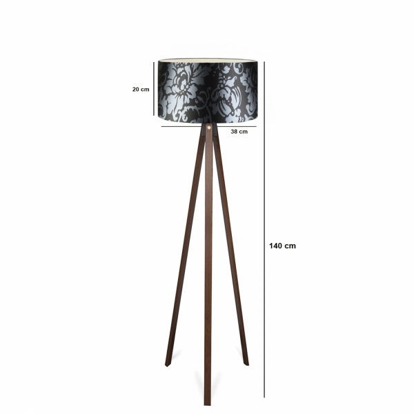 Homing Pattern Floor Lamp - Black Flower AYD-2962