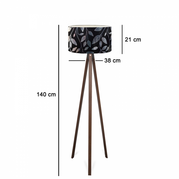 Homing Tripod Leaf Pattern Floor Lamp AYD-2963