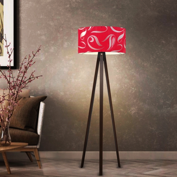 Homing Tripod Red Pattern Head Floor Lamp AYD-2970