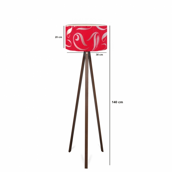 Homing Tripod Red Pattern Head Floor Lamp AYD-2970