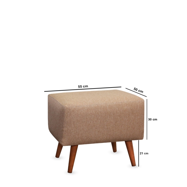 Homing Vinde Modern Pouf Beige SEH-4565