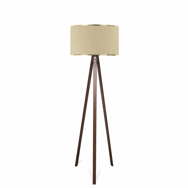 Homing Wedge Body Gold Detailed Cream Floor Lamp AYD-2986