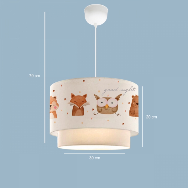 Homing Kids Fabric Children's Room Pendant Lamp AYD-2993