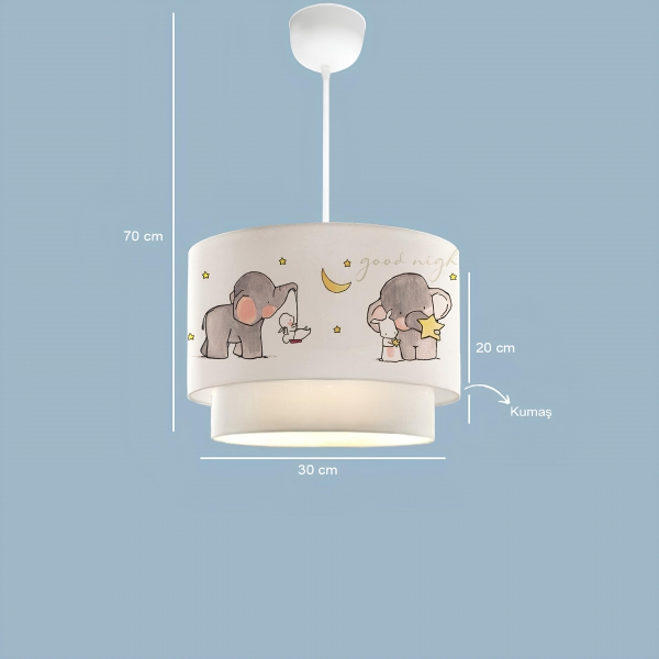 Homing Kids Fabric Cake Pendant Light Children's Room AYD-2994