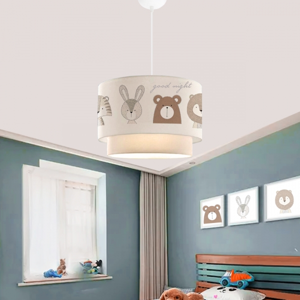 Homing Kids Fabric Cake Pendant Light Children's Room AYD-2995