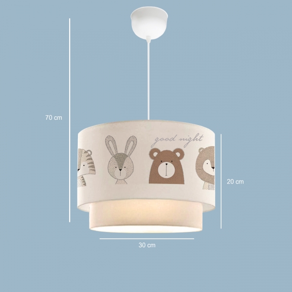 Homing Kids Fabric Cake Pendant Light Children's Room AYD-2995