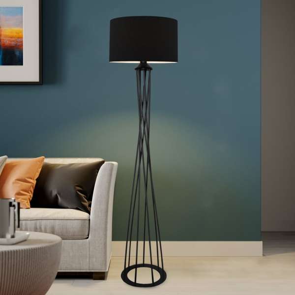 Homing Dora Black Headed Metal Floor Lamp AYD-3018