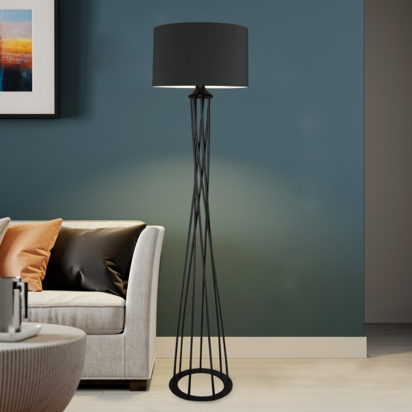 Homing Dora Anthracite Metal Floor Lamp AYD-3019