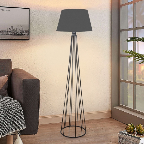 Homing Ardenia Anthracite Conical Head Metal Floor Lamp AYD-3040