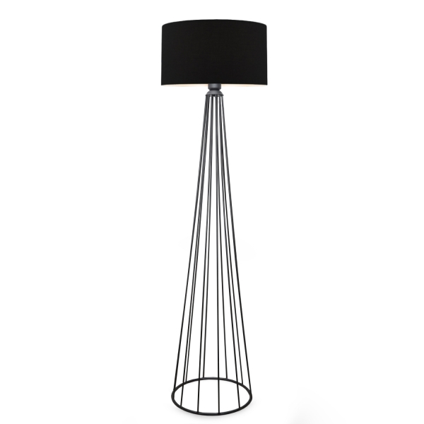 Homing Ardenia Black Cylinder Head Metal Floor Lamp AYD-3042