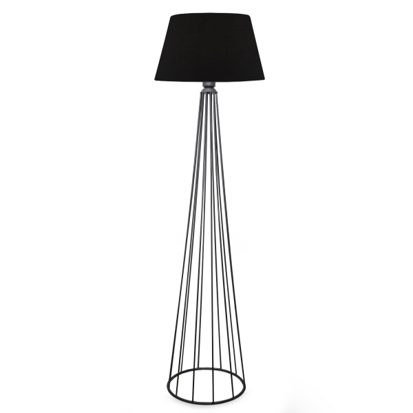 Homing Ardenia Black Conical Head Metal Floor Lamp AYD-3043