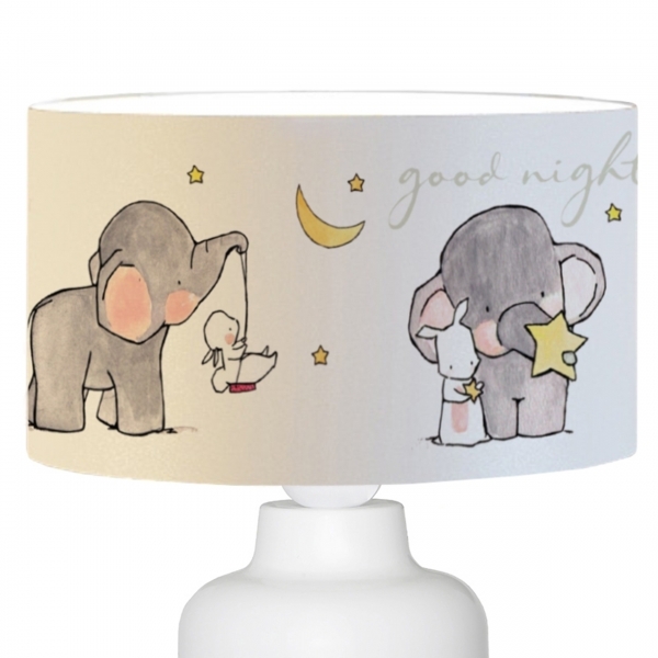 Homing Fabric Elephant Patterned Kids Room Lampshade AYD-3049